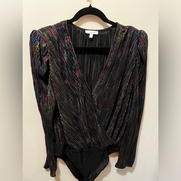 Flying tomato Vici Collection Rainbow Metallic Bodysuit sz Large - Picture 4 of 12